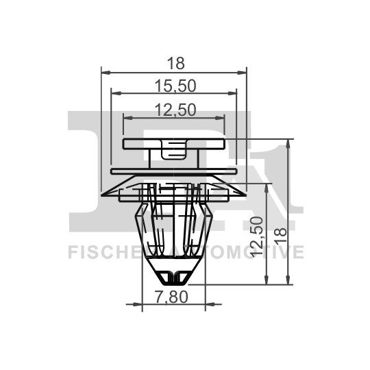 10-40012.10 - Clip, trim/protection strip 