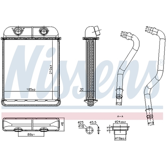 707257 - Heat Exchanger, interior heating 