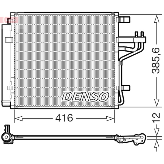 DCN43014 - Condenser, air conditioning 