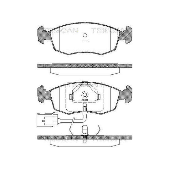 8110 16163 - Brake Pad Set, disc brake 