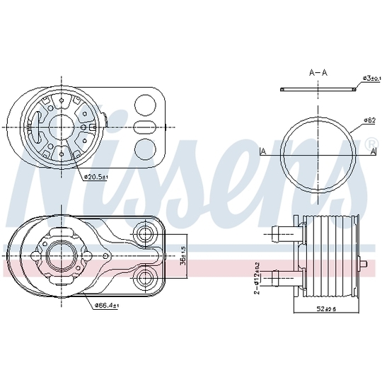 91422 - Oil Cooler, engine oil 