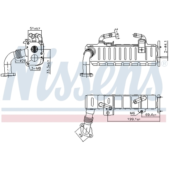 989475 - Cooler, exhaust gas recirculation 