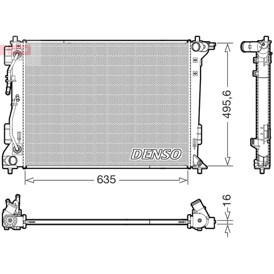 DRM41036 - Kylare, motorkylning 