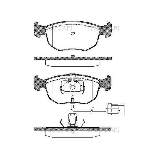 8110 10504 - Brake Pad Set, disc brake 