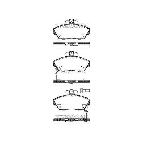 8110 17001 - Brake Pad Set, disc brake 