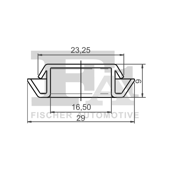 22-10017.25 - Clip, trim/protection strip 