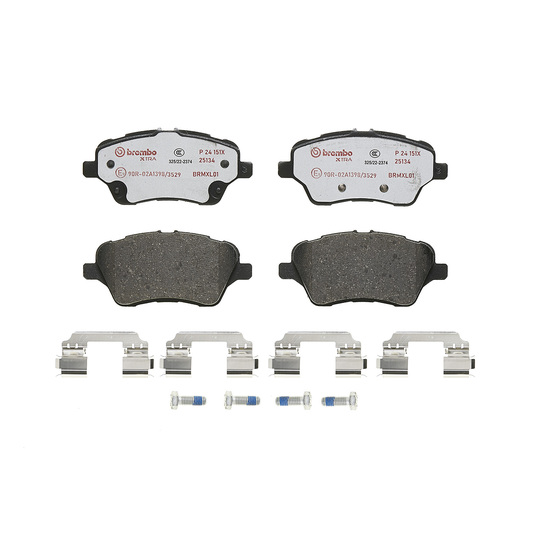 P 24 151X - Brake Pad Set, disc brake 