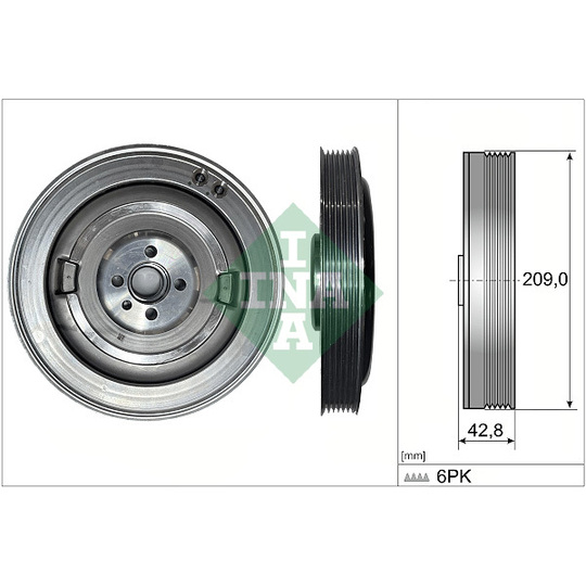 544 0514 10 - Belt Pulley, crankshaft 