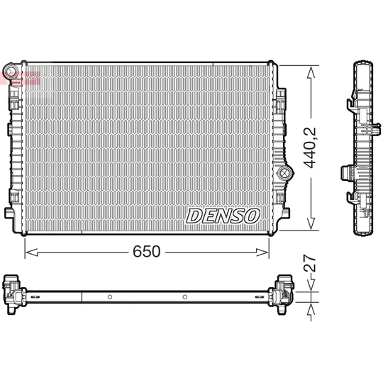 DRM02046 - Radiaator, mootorijahutus 