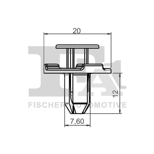 75-20002.25 - Clip, trim/protection strip 