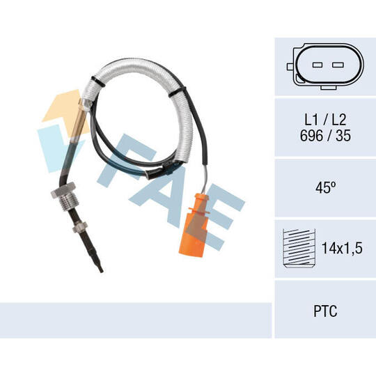 68058 - Sensor, avgastemperatur 