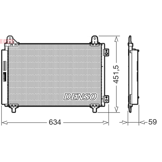 DCN21034 - Condenser, air conditioning 