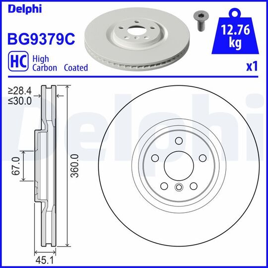 BG9379C - Brake Disc 