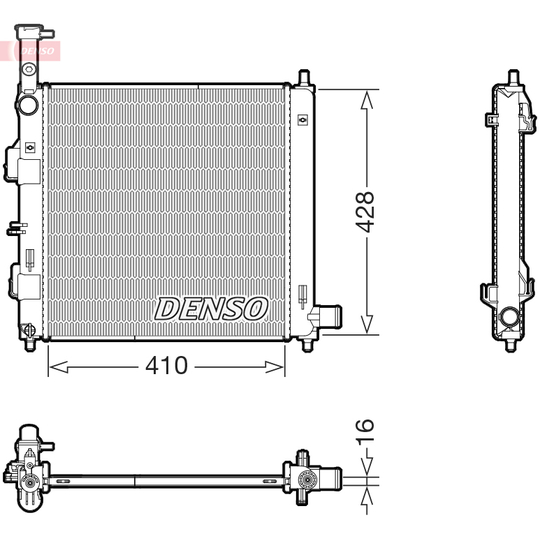 DRM43014 - Radiator, engine cooling 