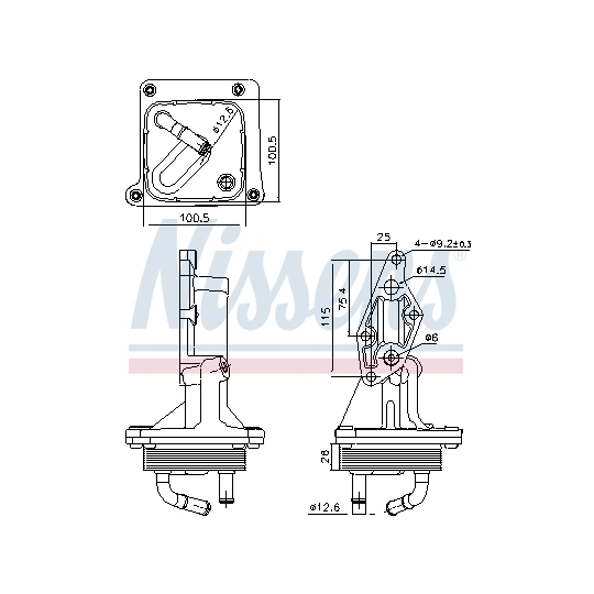 91375 - Oil Cooler, engine oil 