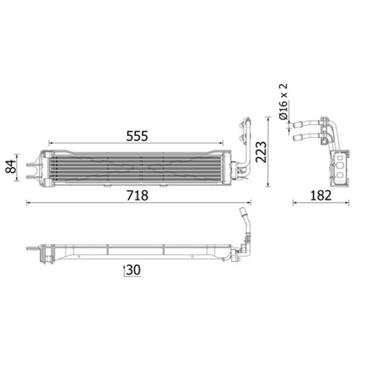 CLC 333 000P - Oil Cooler, automatic transmission 