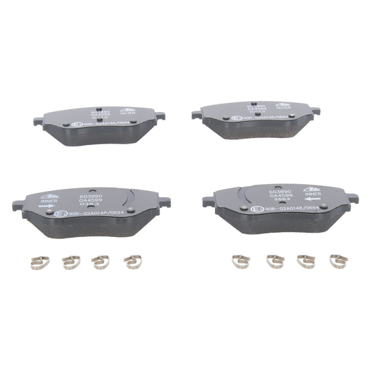 13.0460-3890.2 - Brake Pad Set, disc brake 