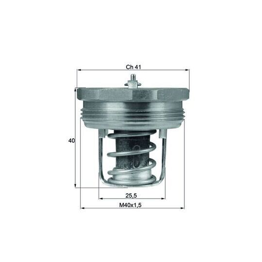 TX 89 83 - Thermostat, coolant 