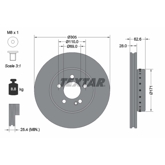 92343625 - Brake Disc 