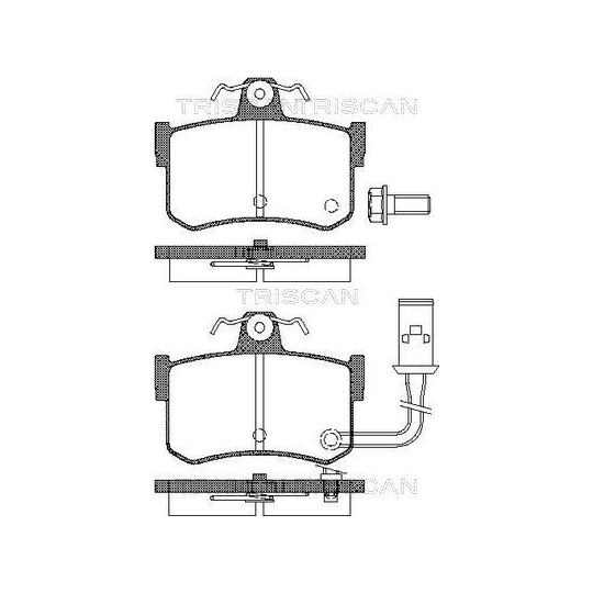 8110 10509 - Brake Pad Set, disc brake 