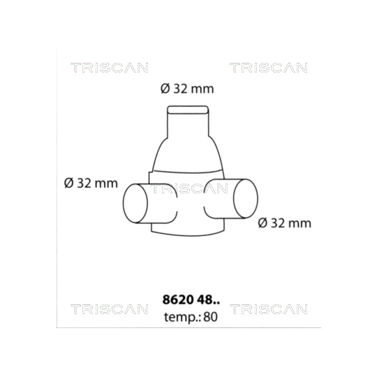 8620 4880 - Thermostat, coolant 