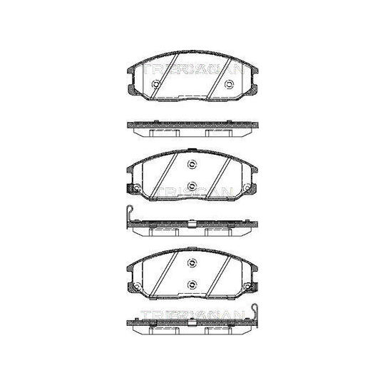 8110 43013 - Brake Pad Set, disc brake 