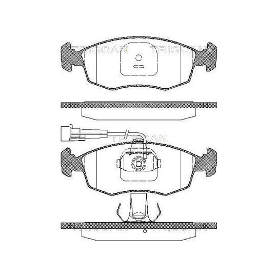 8110 15015 - Brake Pad Set, disc brake 