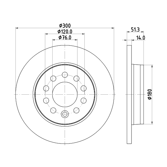 MDC3173C - Brake Disc 