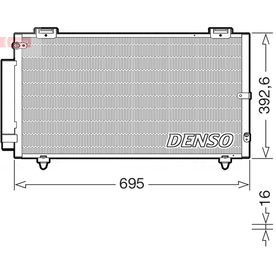 DCN50130 - Kondensor, klimatanläggning 