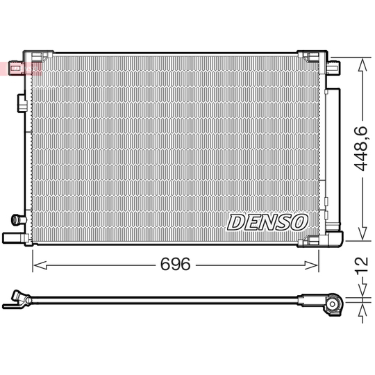 DCN50128 - Condenser, air conditioning 