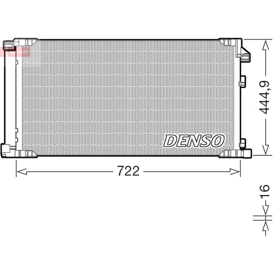 DCN51019 - Condenser, air conditioning 