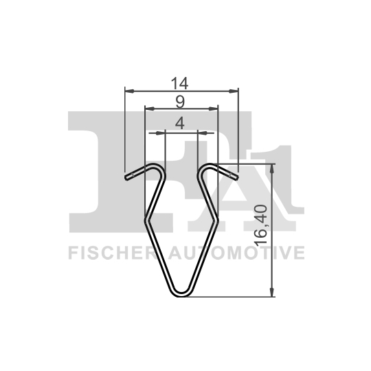 11-40125.25 - Holding Clip, interior panels 