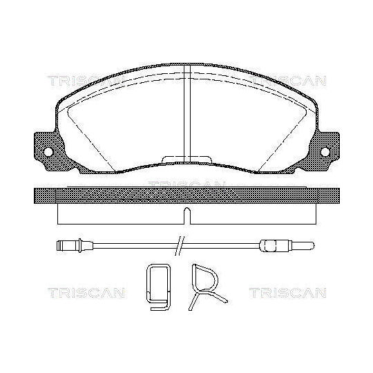 8110 25846 - Brake Pad Set, disc brake 