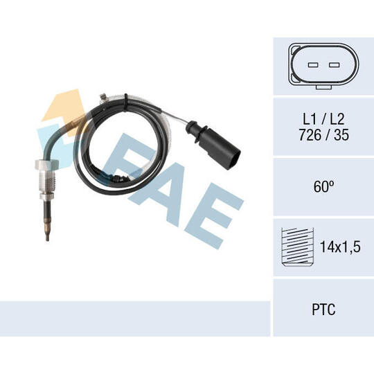 68063 - Sensor, avgastemperatur 