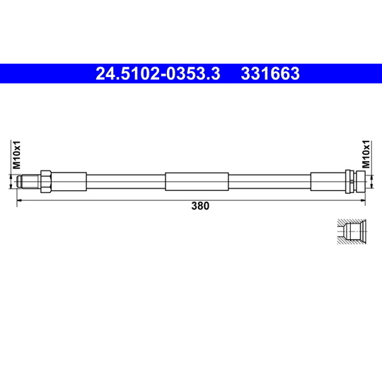 24.5102-0353.3 - Bromsslang 