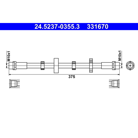 24.5237-0355.3 - Bromsslang 