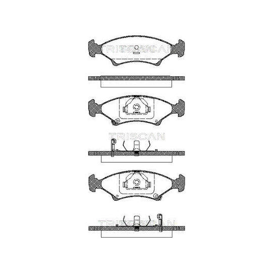 8110 18006 - Piduriklotsi komplekt, ketaspidur 