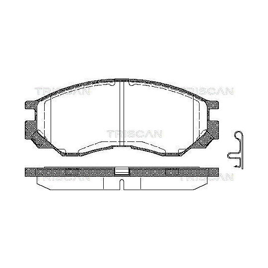 8110 42009 - Brake Pad Set, disc brake 