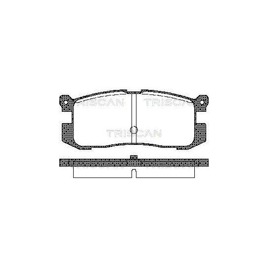 8110 50926 - Piduriklotsi komplekt, ketaspidur 