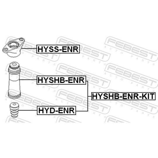 HYSHB-ENR-KIT - Pölysuojasarja, iskunvaimennin 