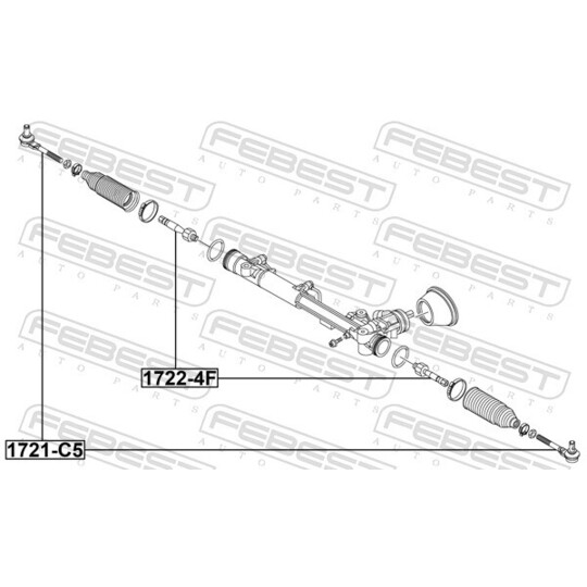 1722-4F - Tie Rod Axle Joint 