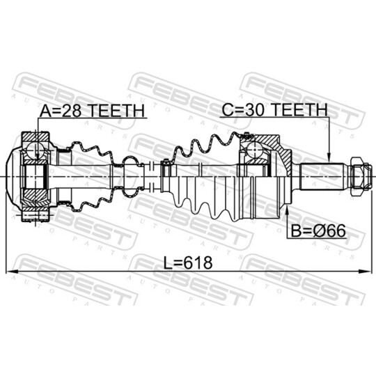 1614-639 - Drive Shaft 