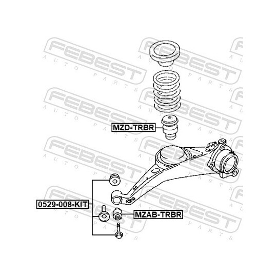 MZD-TRBR - Rubber Buffer, suspension 