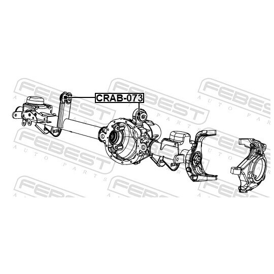 CRAB-073 - Control Arm-/Trailing Arm Bush 