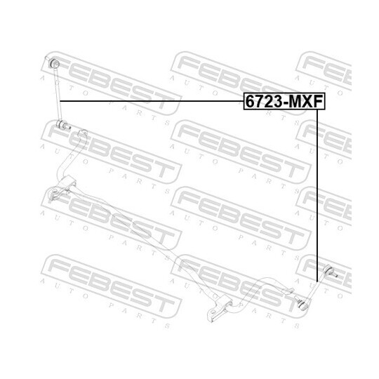 6723-MXF - Länk, krängningshämmare 