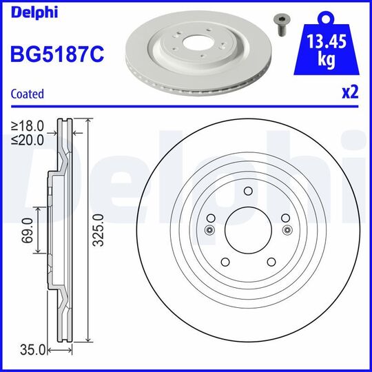 BG5187C - Bromsskiva 