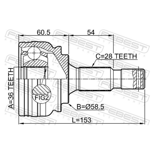 2510-EXP - Joint Kit, drive shaft 