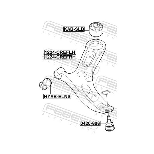 1224-CREFLH - Track Control Arm 