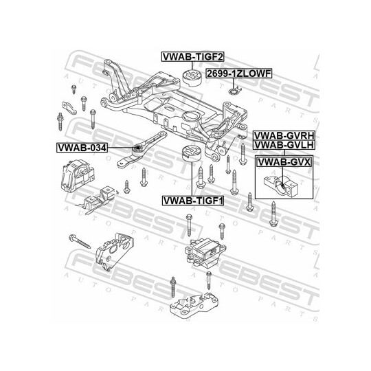 2699-1ZLOWF - caster shim, sillatala 