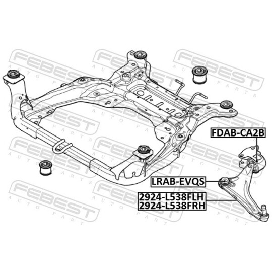 2924-L538FLH - Track Control Arm 